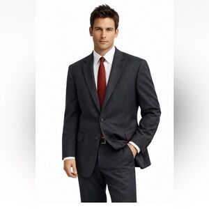 vintage Y2K BROOKS BROTHERS 346 jacket blazer sport coat stretch wool gray 43R